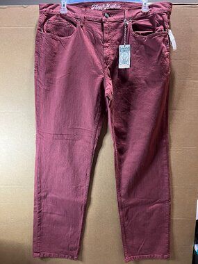 Flag & Anthem‎ Nashville Straight Jeans Mens 38x32 Washed Red COREDN056 NWT